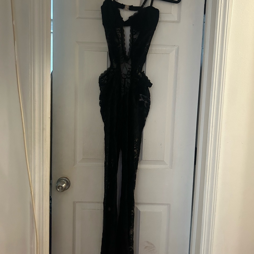 Elegant Black Lace Jumpsuit